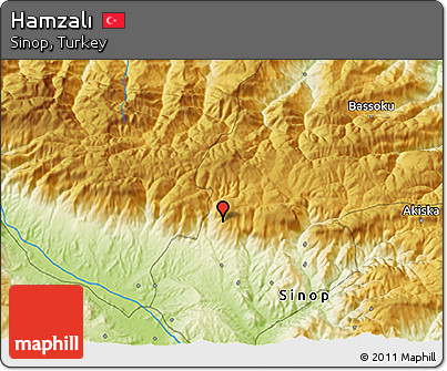 Physical 3D Map of Hamzalı