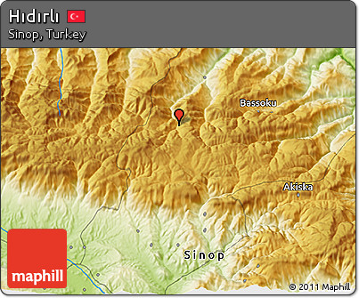 Physical 3D Map of Hıdırlı