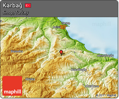 Physical 3D Map of Karbağ