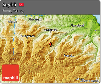 Physical 3D Map of Seyhli