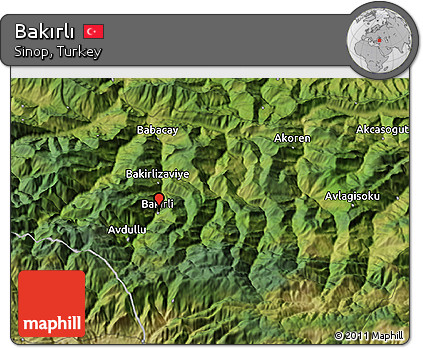 Satellite 3D Map of Bakırlı