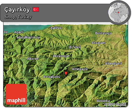 Satellite 3D Map of Çayırköy