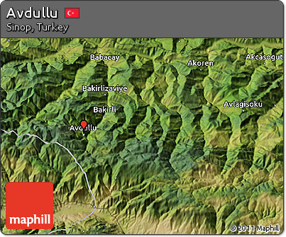 Satellite 3D Map of Avdullu