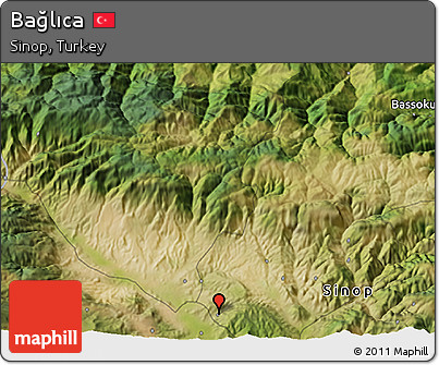 Satellite 3D Map of Bağlıca