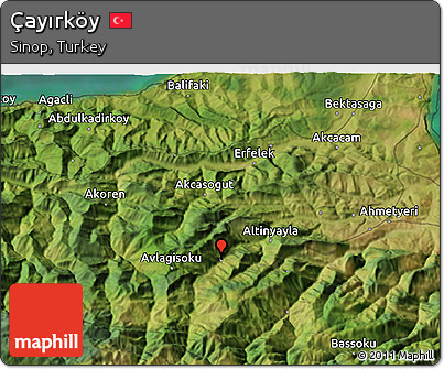 Satellite 3D Map of Çayırköy