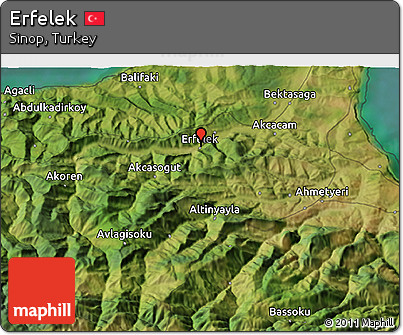 Satellite 3D Map of Erfelek