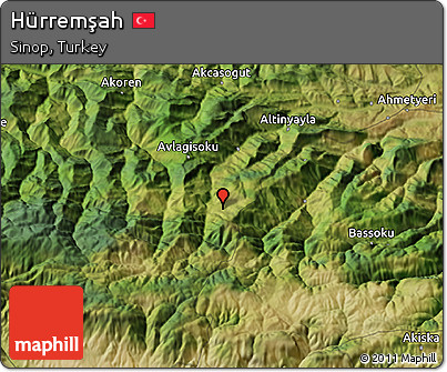 Satellite 3D Map of Hürremşah