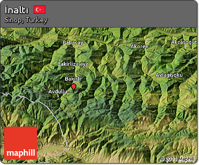 Satellite 3D Map of İnaltı