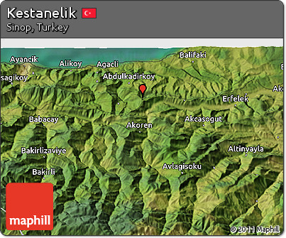 Satellite 3D Map of Kestanelik
