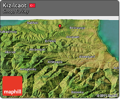 Satellite 3D Map of Kızılcaot