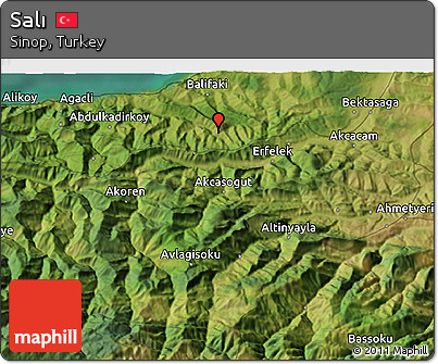 Satellite 3D Map of Salı