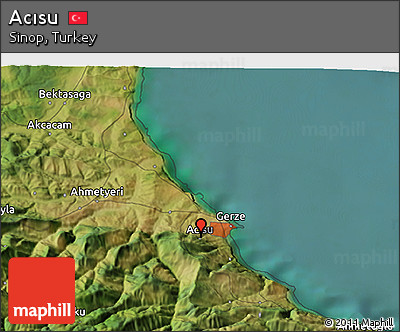Satellite 3D Map of Acısu