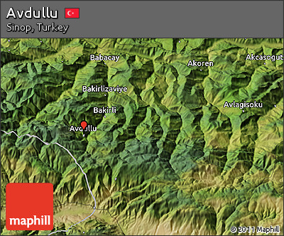 Satellite 3D Map of Avdullu