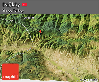 Satellite 3D Map of Dağköy