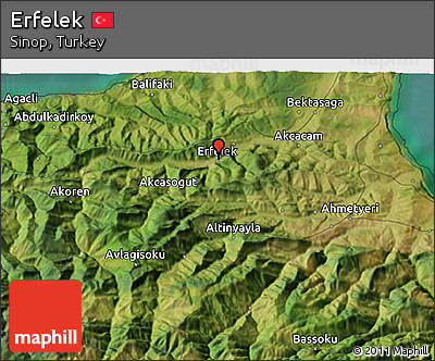 Satellite 3D Map of Erfelek