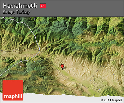 Satellite 3D Map of Hacıahmetli