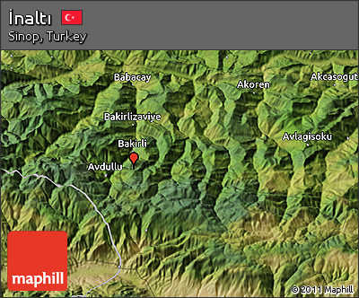 Satellite 3D Map of İnaltı