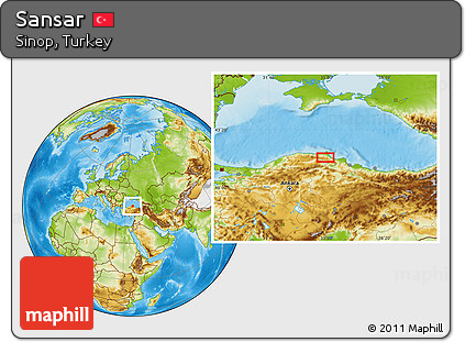 Physical Location Map of Sansar