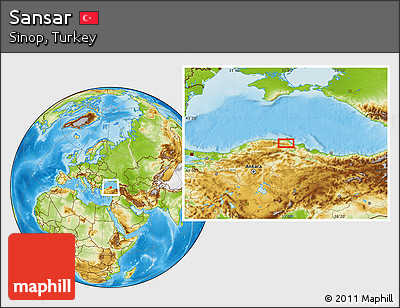 Physical Location Map of Sansar
