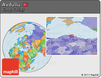 Political Location Map of Avdullu