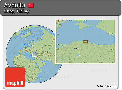 Savanna Style Location Map of Avdullu