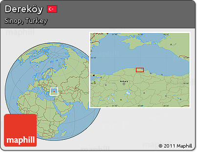 Savanna Style Location Map of Dereköy