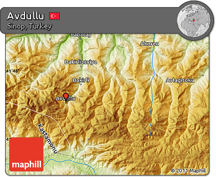 Physical Map of Avdullu