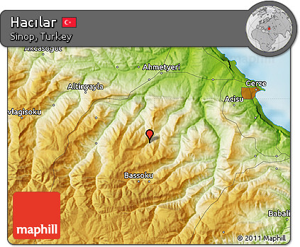 Physical Map of Hacılar