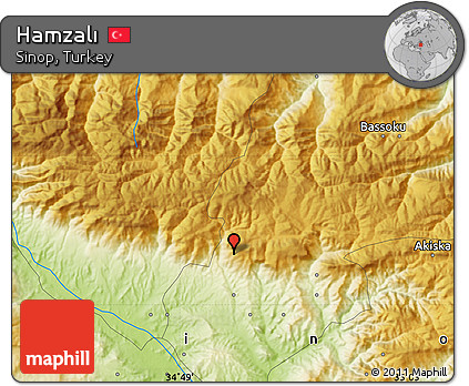 Physical Map of Hamzalı