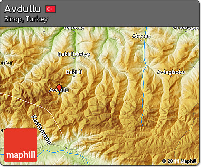 Physical Map of Avdullu