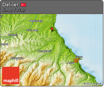 Physical Map of Deliler