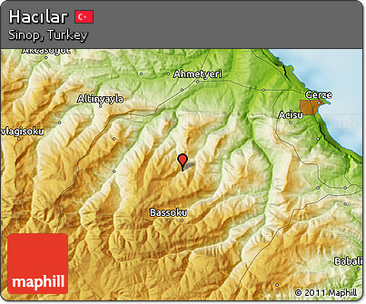 Physical Map of Hacılar