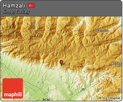Physical Map of Hamzalı