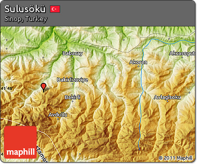 Physical Map of Sulusökü