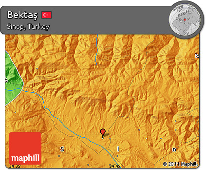 Political Map of Bektaş