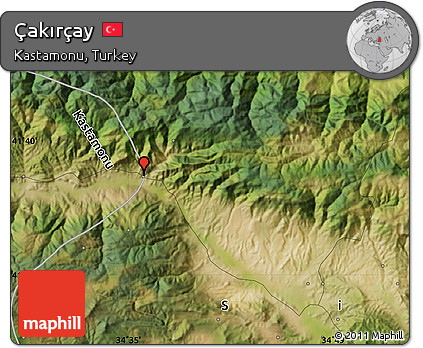 Satellite Map of Çakırçay