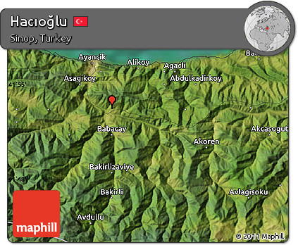 Satellite Map of Hacıoğlu