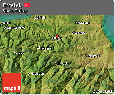 Satellite Map of Erfelek