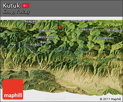 Satellite Panoramic Map of Kütük