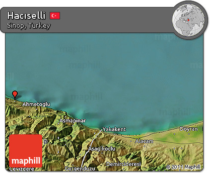 Satellite 3D Map of Hacıselli