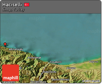 Satellite 3D Map of Hacıselli