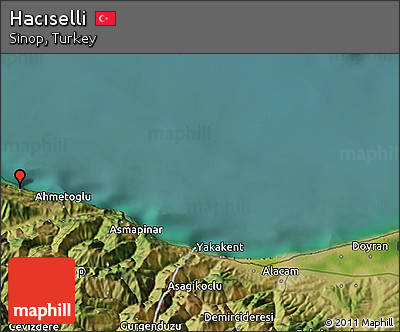 Satellite 3D Map of Hacıselli