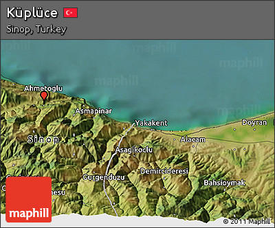 Satellite 3D Map of Küplüce