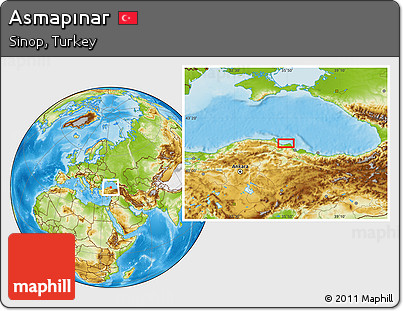 Physical Location Map of Asmapınar
