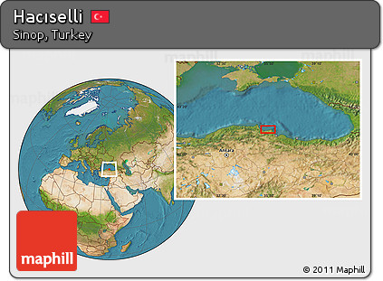 Satellite Location Map of Hacıselli