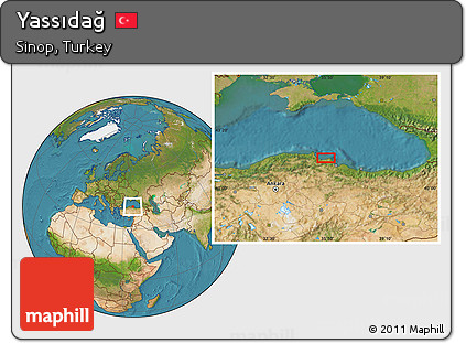 Satellite Location Map of Yassıdağ
