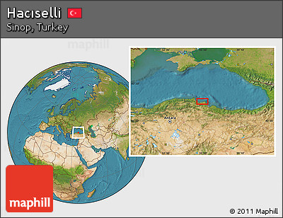 Satellite Location Map of Hacıselli