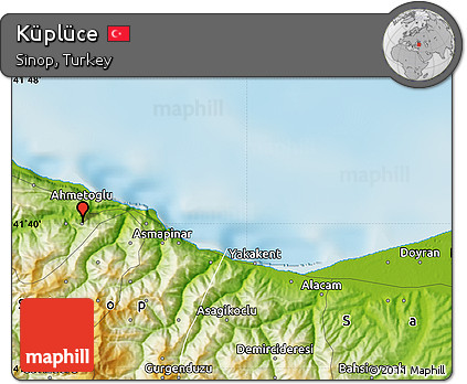 Physical Map of Küplüce