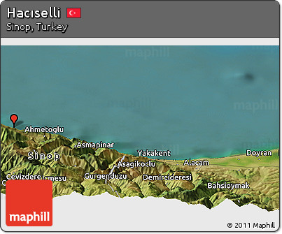 Satellite Panoramic Map of Hacıselli