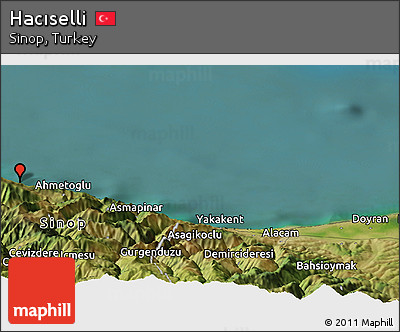 Satellite Panoramic Map of Hacıselli